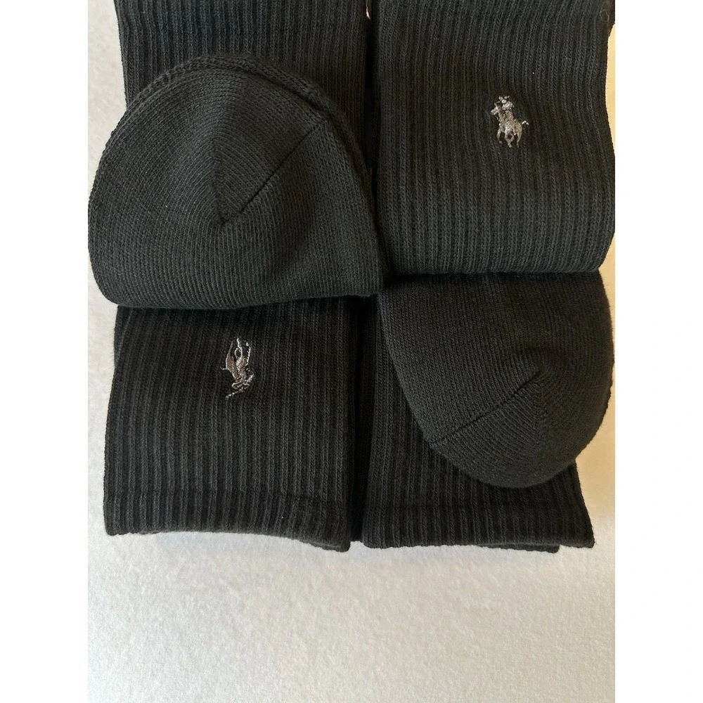 Polo Ralph Lauren Men's - 6 Pair Crew Socks Classic Sport‎ Cushioned Size 6-12.5